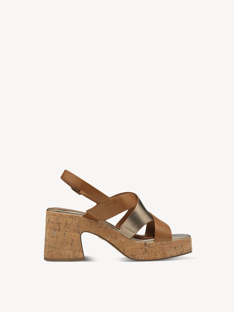 sandalo con tacco - marrone 1-28312-44-392 compra tamaris sandali online
