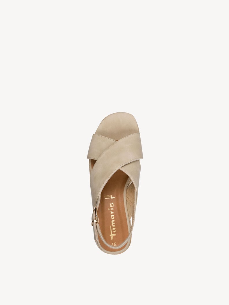 sandalo con tacco - marrone 1-28315-44-435 compra tamaris sandali online
