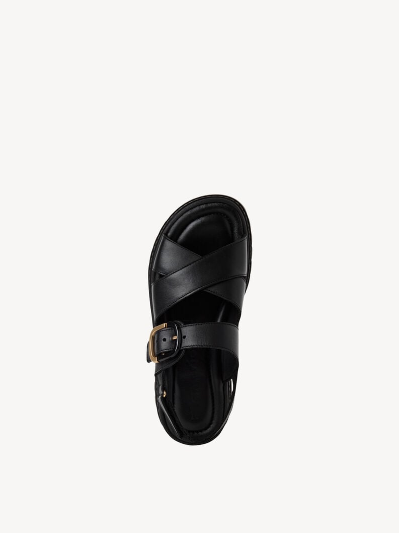 in pelle sandalo con tacco - nero 1-28704-44-003 compra tamaris sandali online