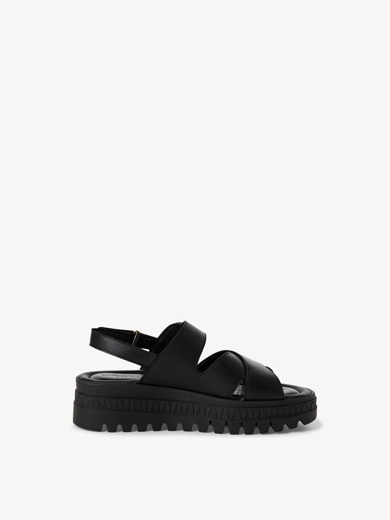 in pelle sandalo con tacco - nero 1-28704-44-003 compra tamaris sandali online