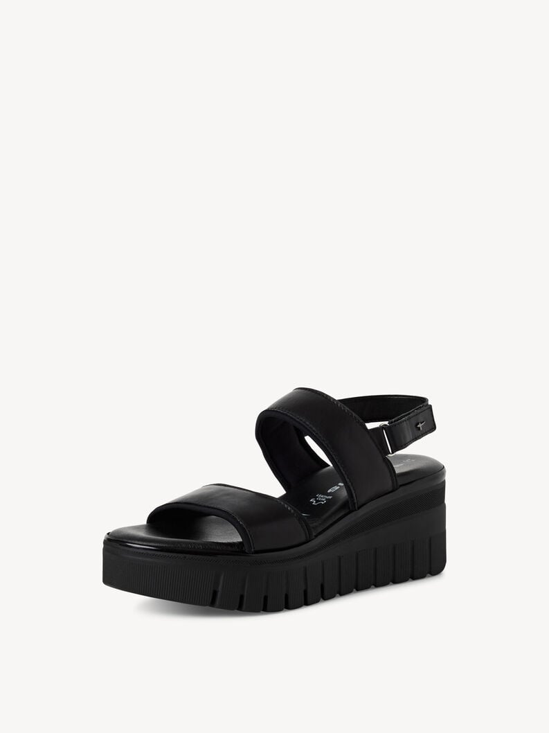 sandalo con tacco - nero 1-28711-44-001 compra tamaris sandali online