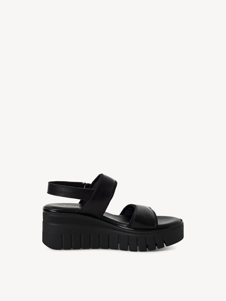 sandalo con tacco - nero 1-28711-44-001 compra tamaris sandali online
