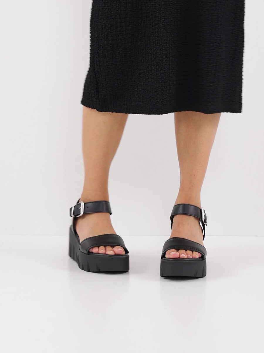 in pelle sandalo con tacco - nero 1-28712-42-003 compra tamaris sandali online