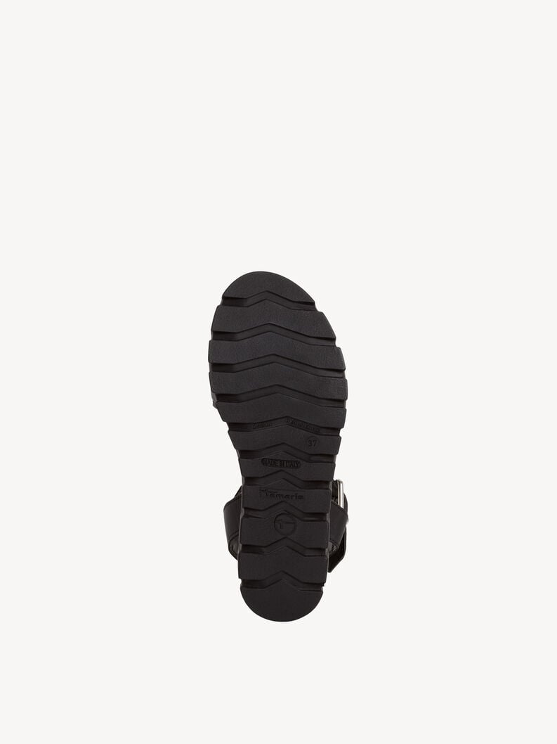 in pelle sandalo con tacco - nero 1-28712-42-003 compra tamaris sandali online