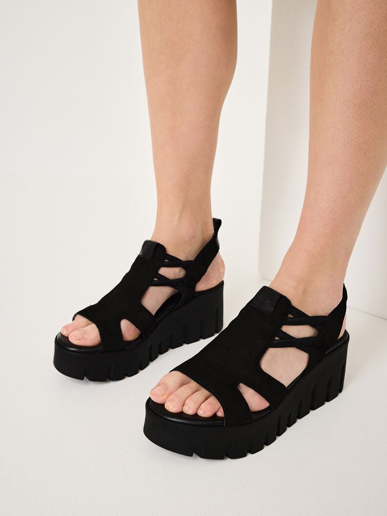 in pelle sandalo con tacco - nero 1-28717-44-001 compra tamaris sandali online