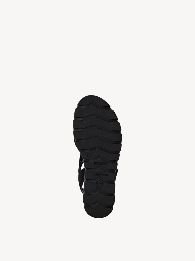 in pelle sandalo con tacco - nero 1-28717-44-001 compra tamaris sandali online