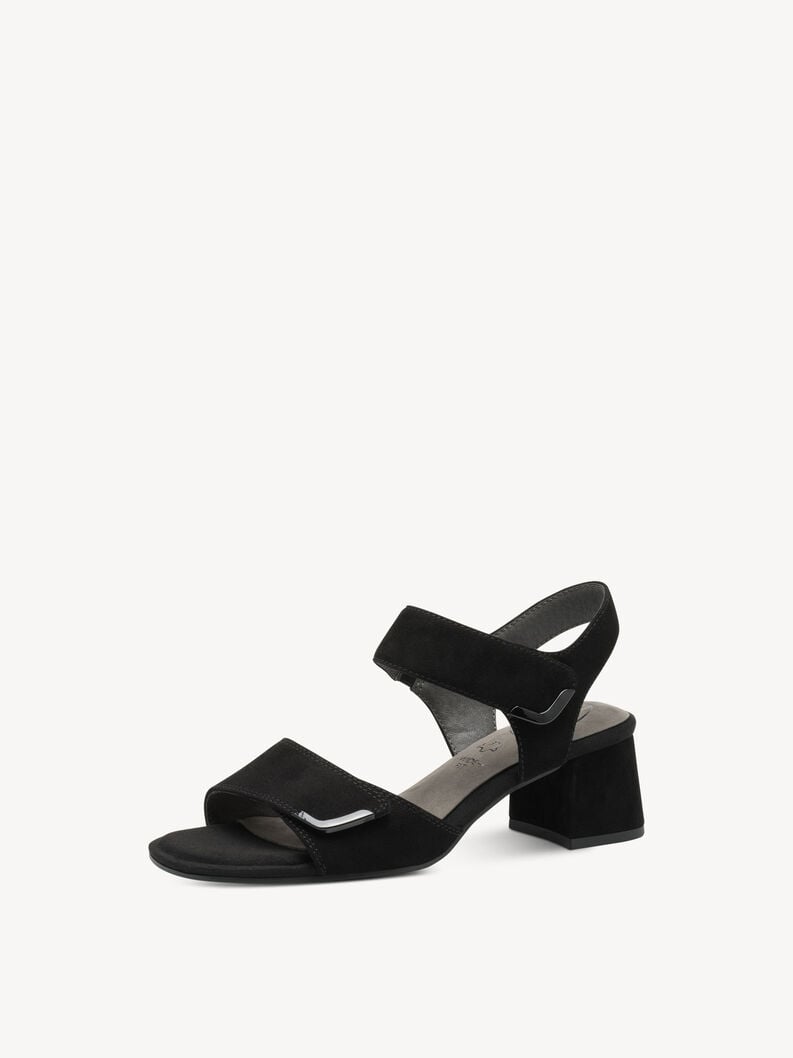 in pelle sandalo con tacco - nero 8-88317-44-019 compra tamaris sandali online