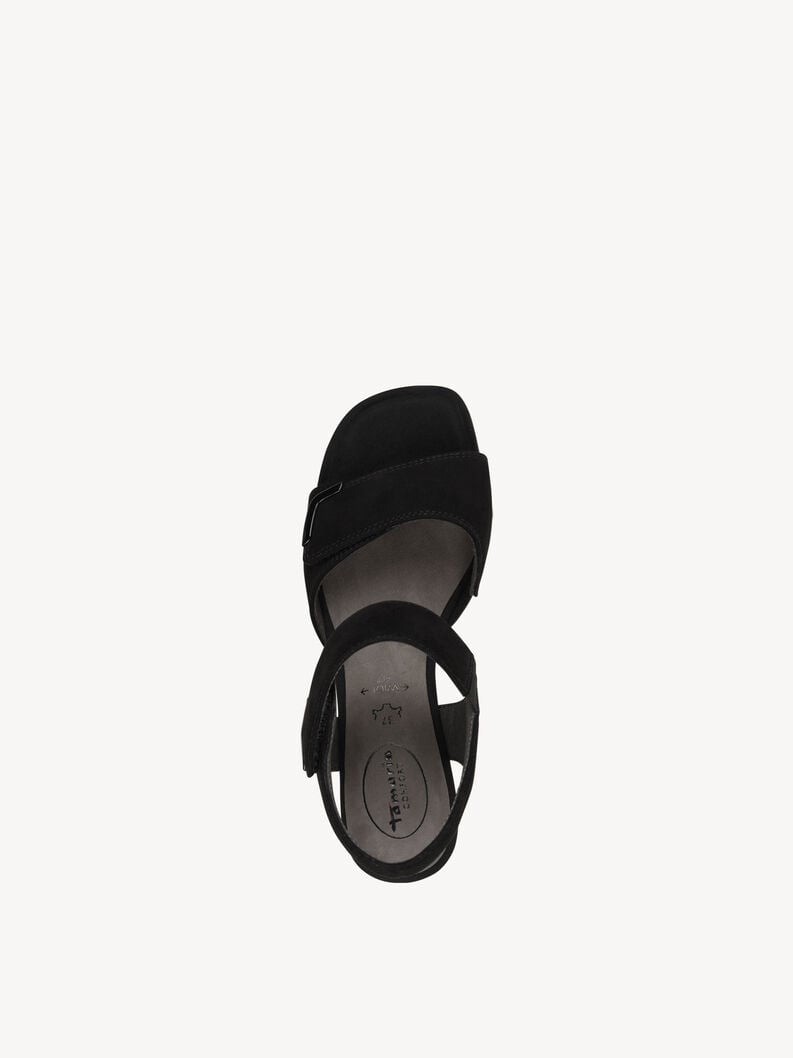 in pelle sandalo con tacco - nero 8-88317-44-019 compra tamaris sandali online