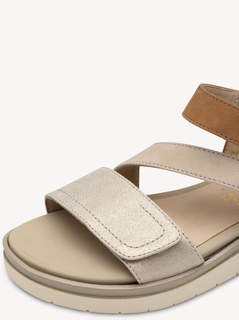 in pelle con tacco sandalo marrone 8-88705-44-490 compra tamaris sandali online
