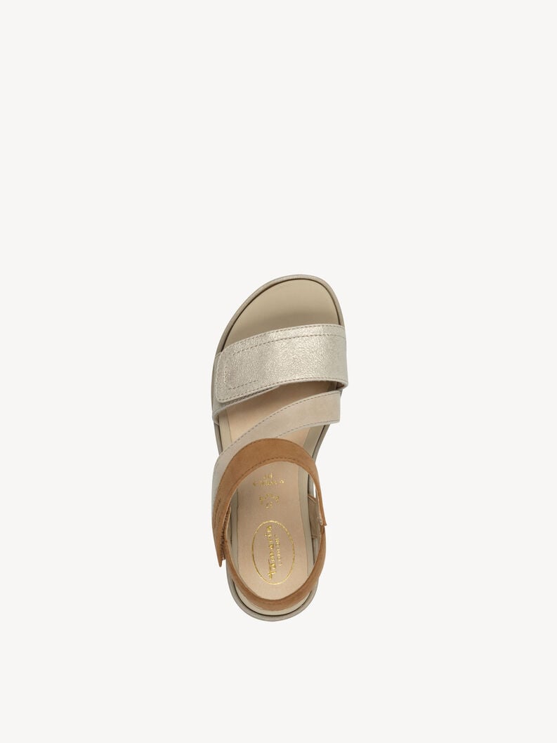 in pelle con tacco sandalo marrone 8-88705-44-490 compra tamaris sandali online
