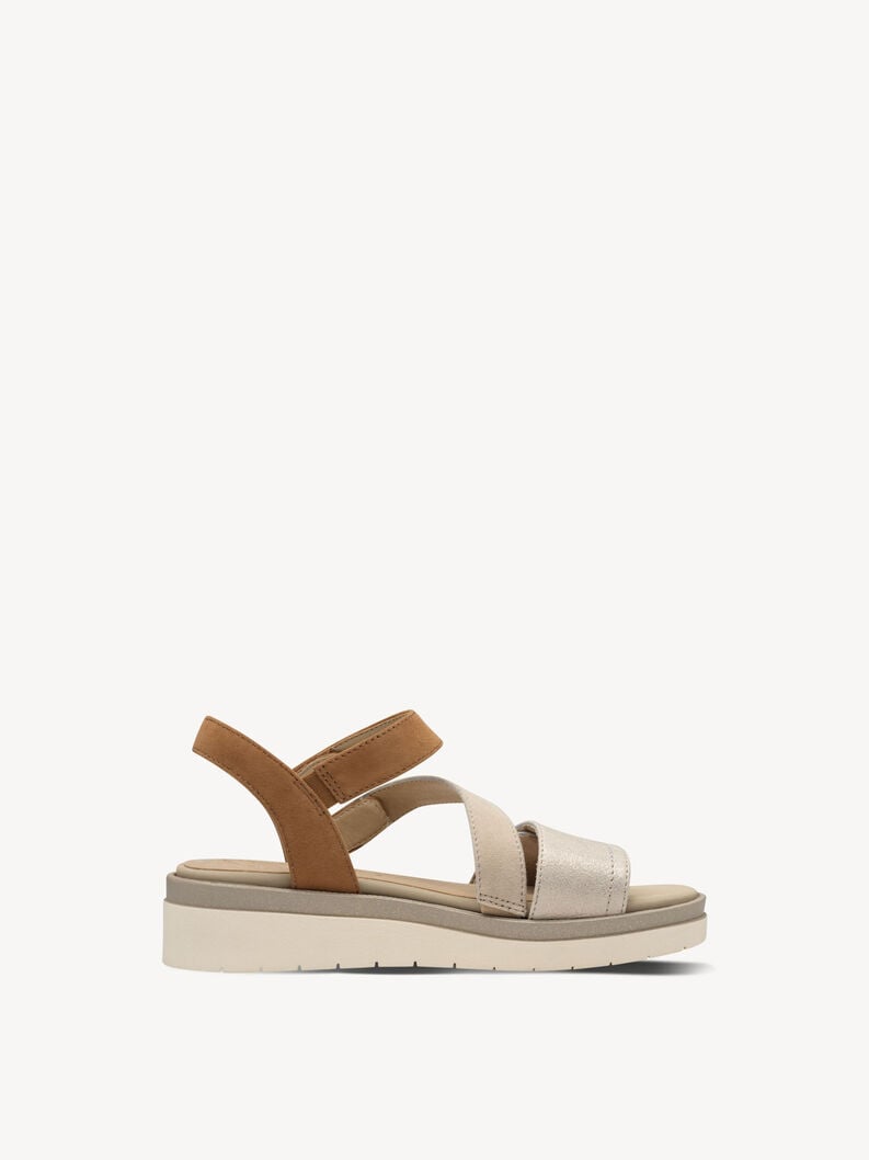 in pelle con tacco sandalo marrone 8-88705-44-490 compra tamaris sandali online