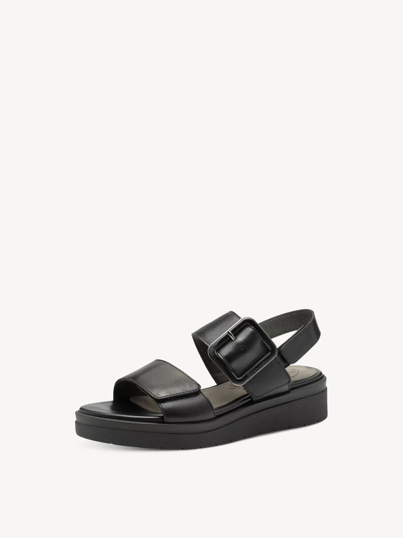 in pelle sandalo con tacco - nero 8-88706-42-022 compra tamaris sandali online