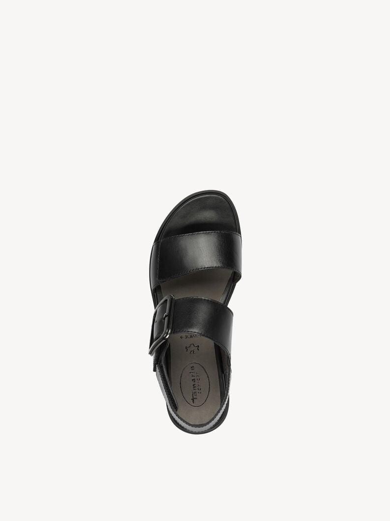 in pelle sandalo con tacco - nero 8-88706-42-022 compra tamaris sandali online
