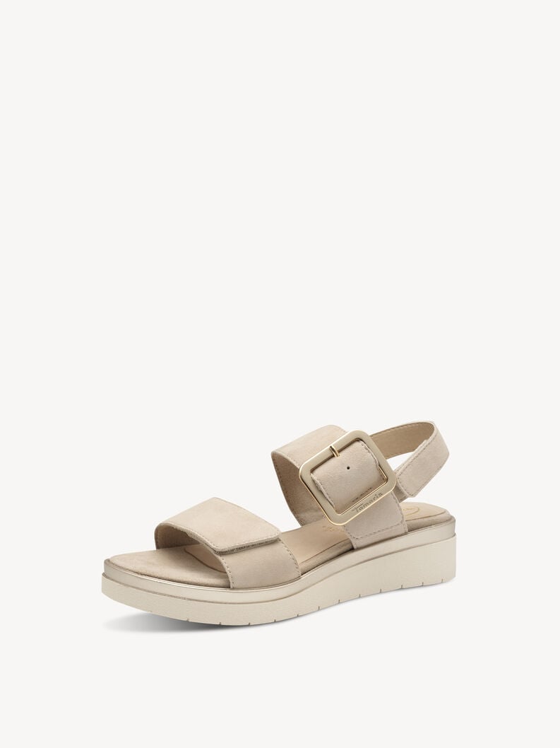 in pelle con tacco sandalo marrone 8-88706-42-402 compra tamaris sandali online