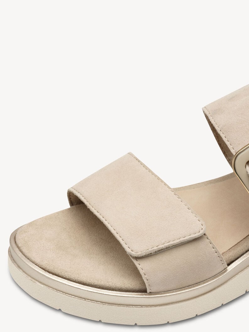 in pelle con tacco sandalo marrone 8-88706-42-402 compra tamaris sandali online