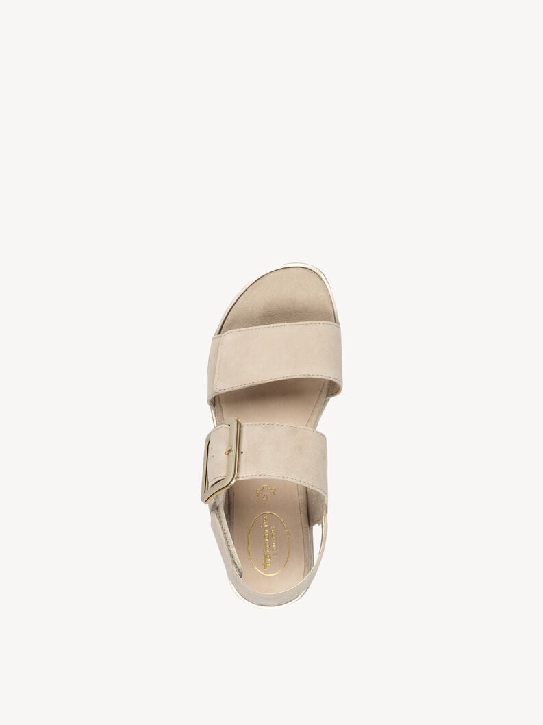 in pelle con tacco sandalo marrone 8-88706-42-402 compra tamaris sandali online