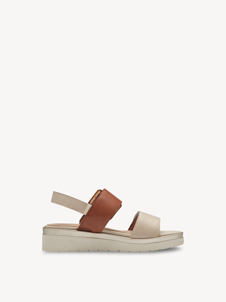 in pelle con tacco sandalo beige 8-88706-42-414 compra tamaris sandali online