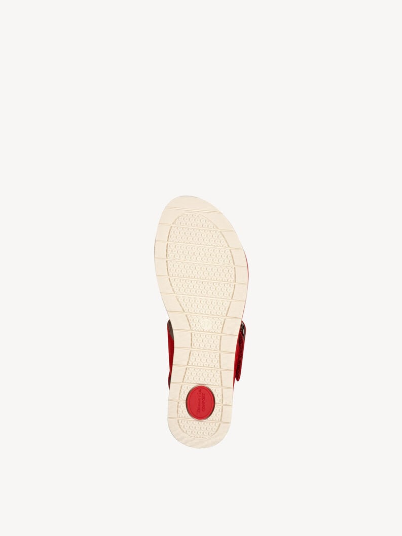 in pelle con tacco sandalo rosso 8-88706-42-501 compra tamaris sandali online