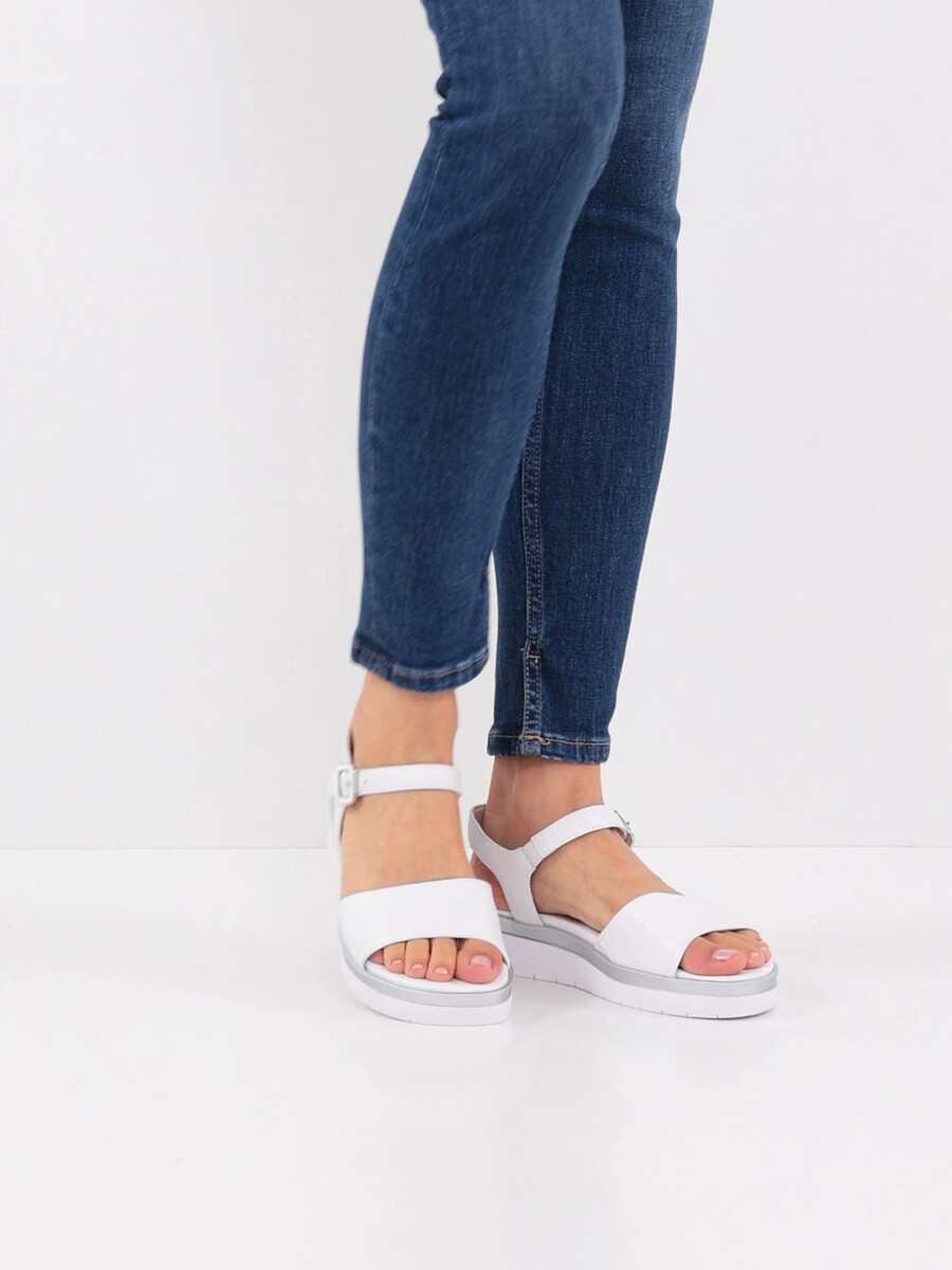 in pelle con tacco sandalo bianco 8-88708-42-191 compra tamaris sandali online
