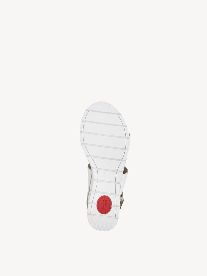 in pelle con tacco sandalo bianco 8-88709-44-100 compra tamaris sandali online