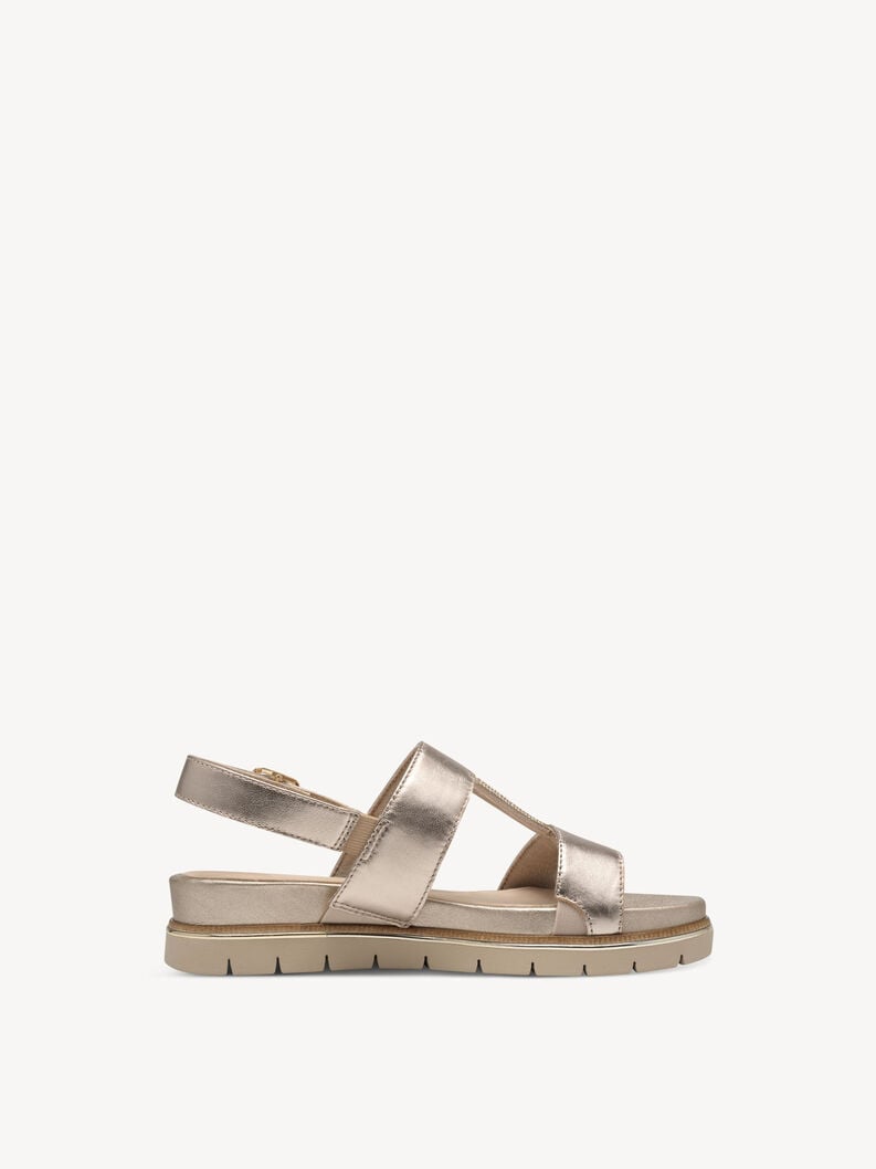 in pelle con tacco sandalo oro 8-88709-44-909 compra tamaris sandali online