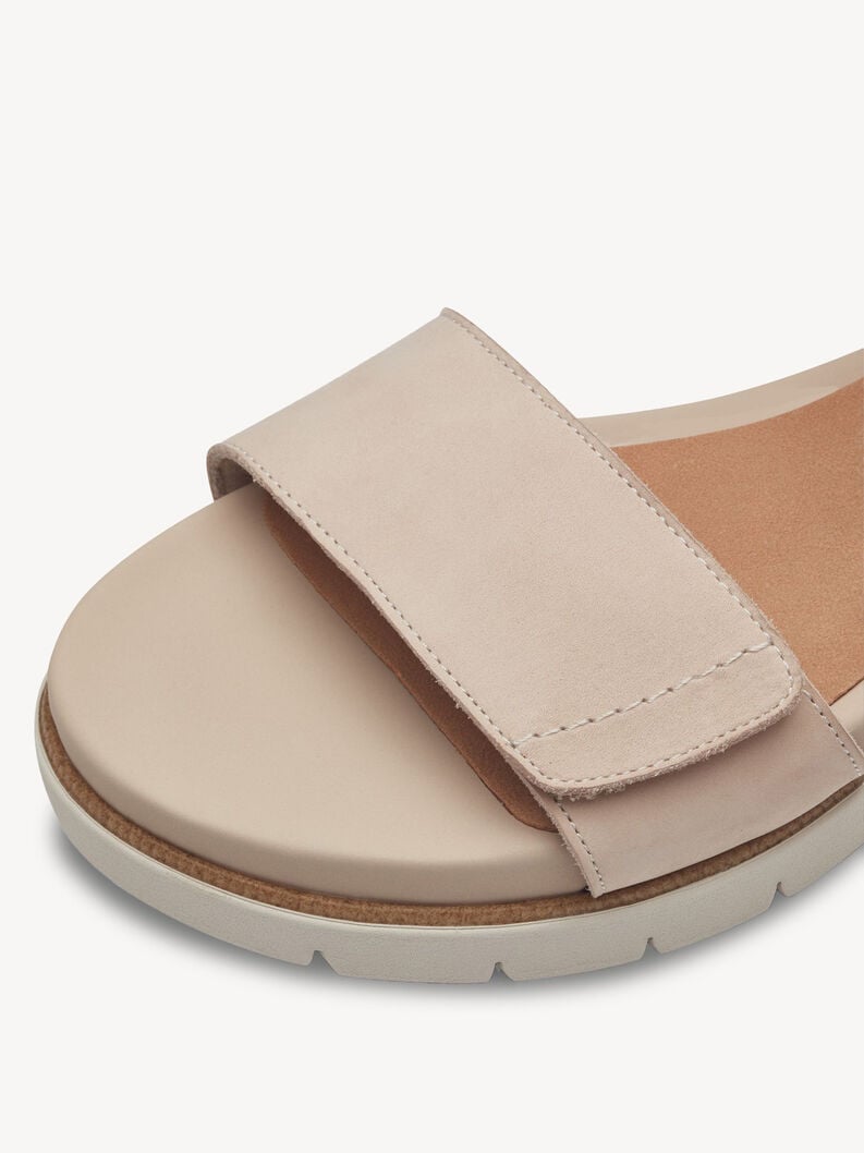 in pelle con tacco sandalo beige 8-88710-42-403 compra tamaris sandali online
