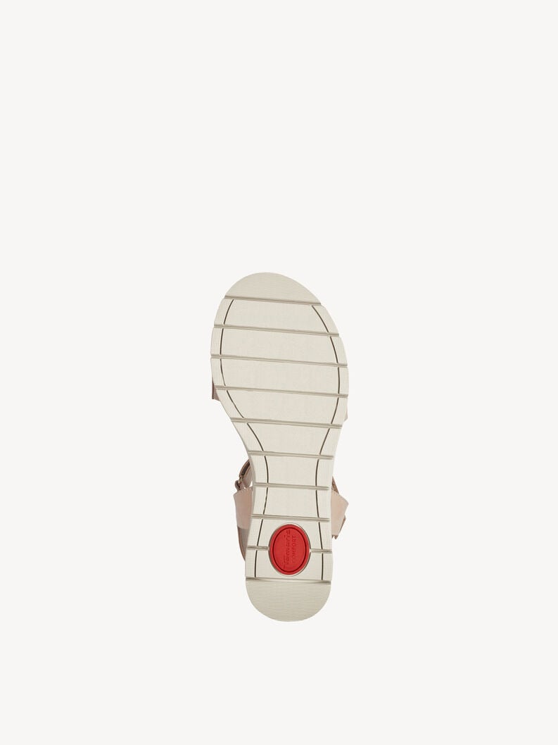 in pelle con tacco sandalo beige 8-88710-42-403 compra tamaris sandali online
