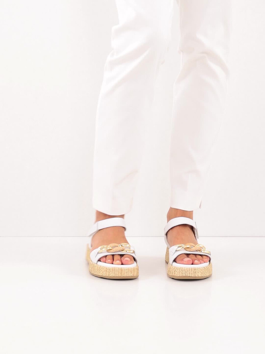 in pelle con tacco sandalo bianco 8-88729-44-100 compra tamaris sandali online