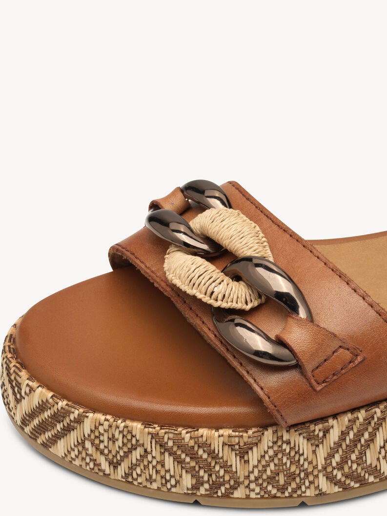 in pelle con tacco sandalo marrone 8-88729-44-305 compra tamaris sandali online