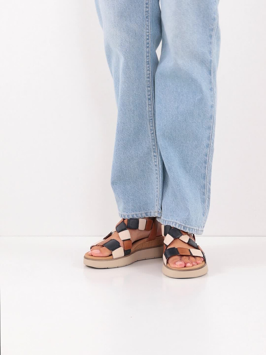 in pelle con tacco sandalo marrone 8-88731-44-396 compra tamaris sandali online