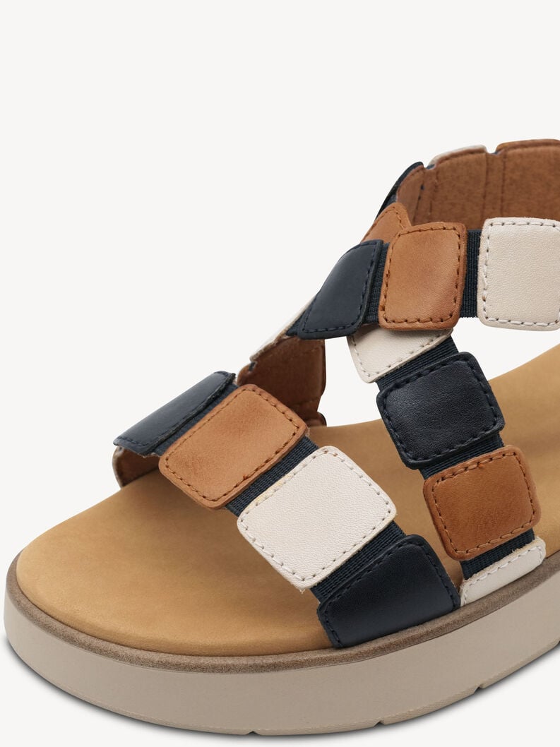 in pelle con tacco sandalo marrone 8-88731-44-396 compra tamaris sandali online