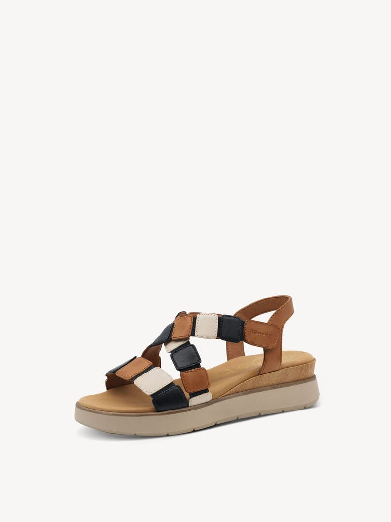 in pelle con tacco sandalo marrone 8-88731-44-396 compra tamaris sandali online