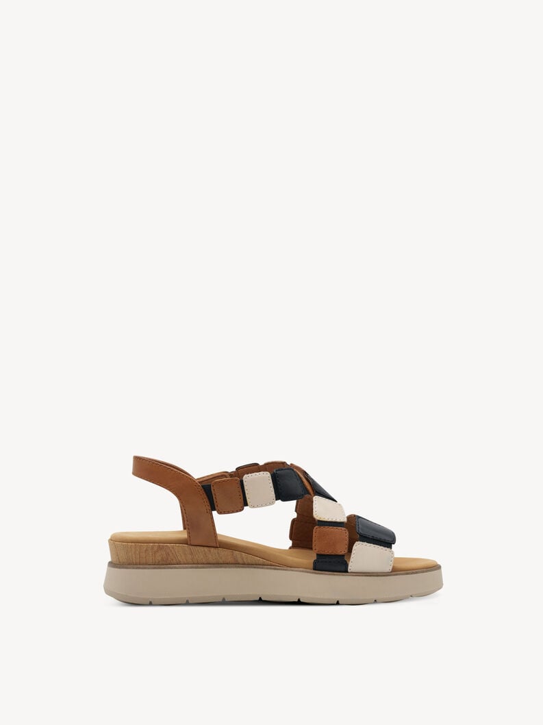 in pelle con tacco sandalo marrone 8-88731-44-396 compra tamaris sandali online