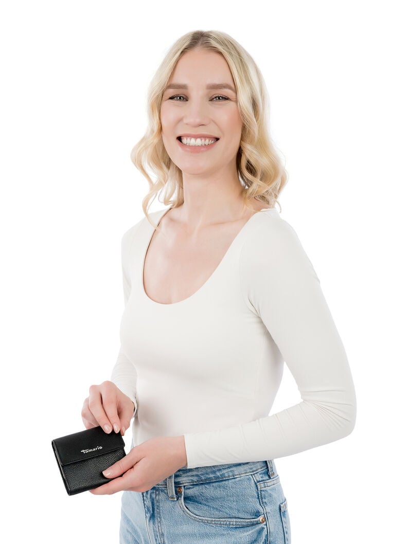 portafoglio in pelle - nero 50005-100 compra tamaris borse amp custodie online