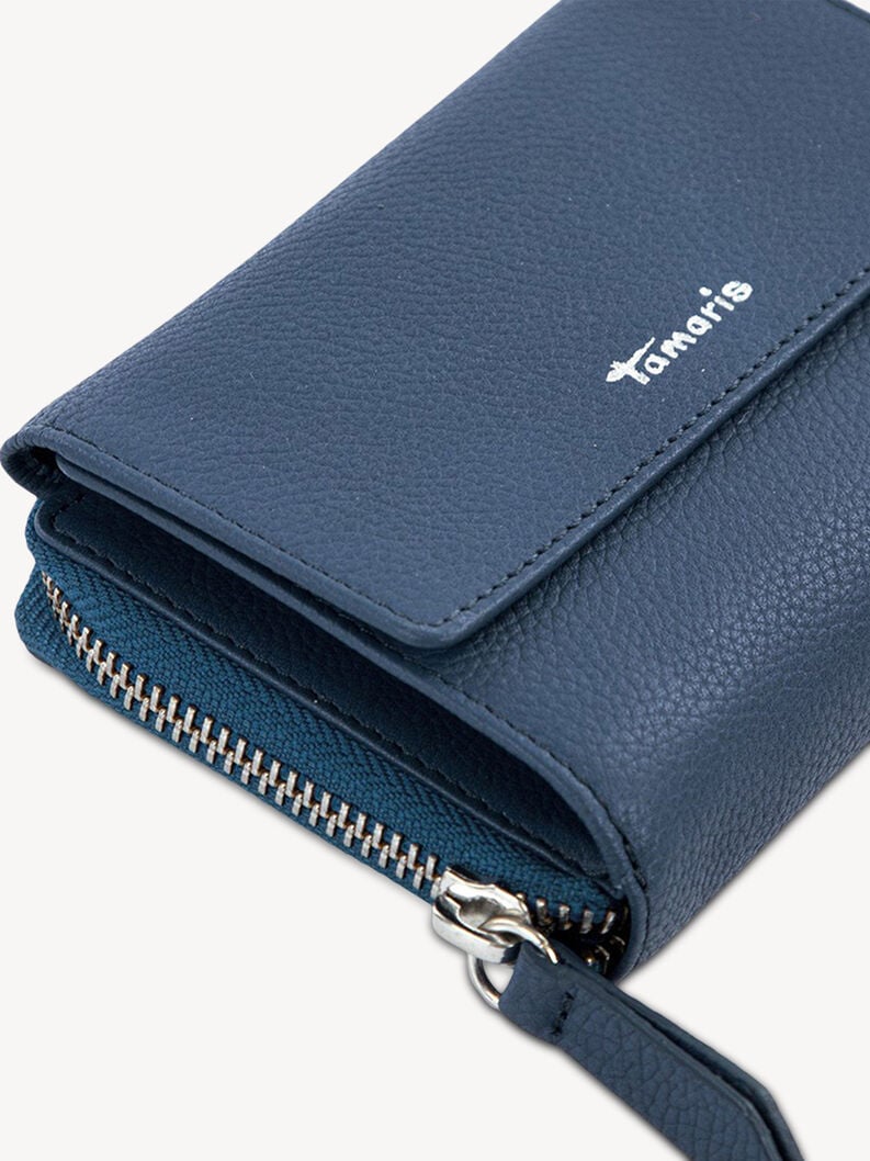 portafoglio in pelle - blu 50007-500 compra tamaris borse zaini online