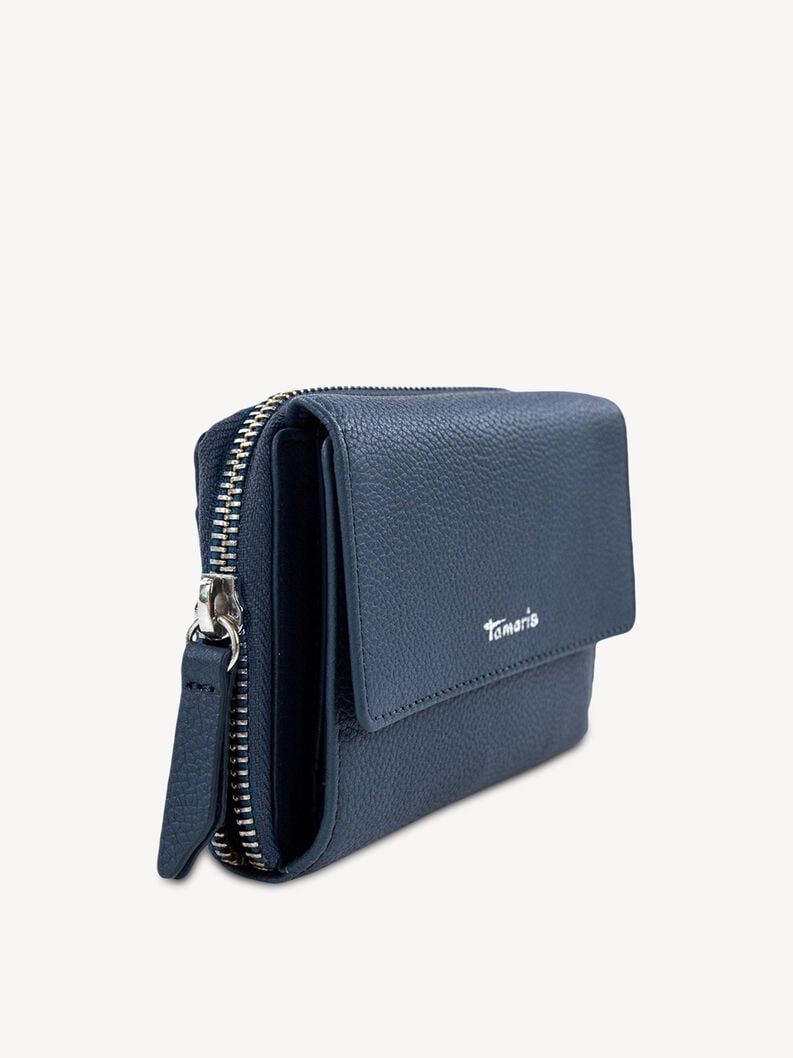 portafoglio in pelle - blu 50007-500 compra tamaris borse zaini online