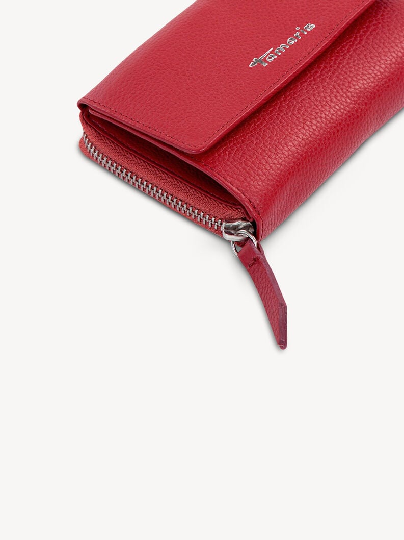 portafoglio in pelle - rosso 50007-600 compra tamaris borse amp custodie online