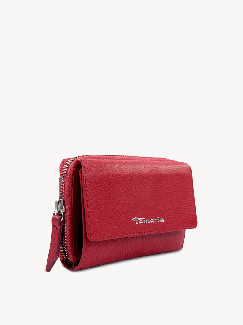 portafoglio in pelle - rosso 50007-600 compra tamaris borse amp custodie online