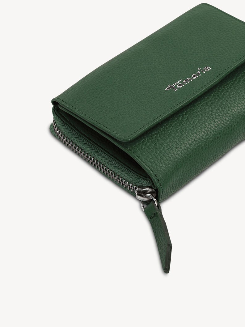 portafoglio in pelle - verde 50007-930 compra tamaris borse zaini online