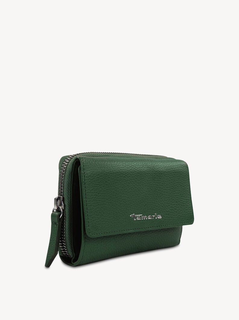 portafoglio in pelle - verde 50007-930 compra tamaris borse zaini online