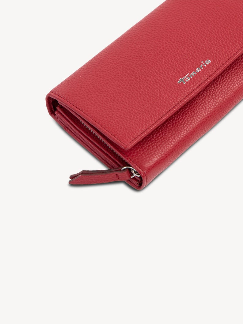 portafoglio in pelle - rosso 50008-600 compra tamaris borse amp custodie online