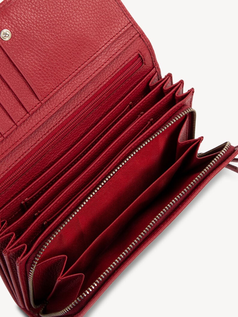 portafoglio in pelle - rosso 50008-600 compra tamaris borse amp custodie online