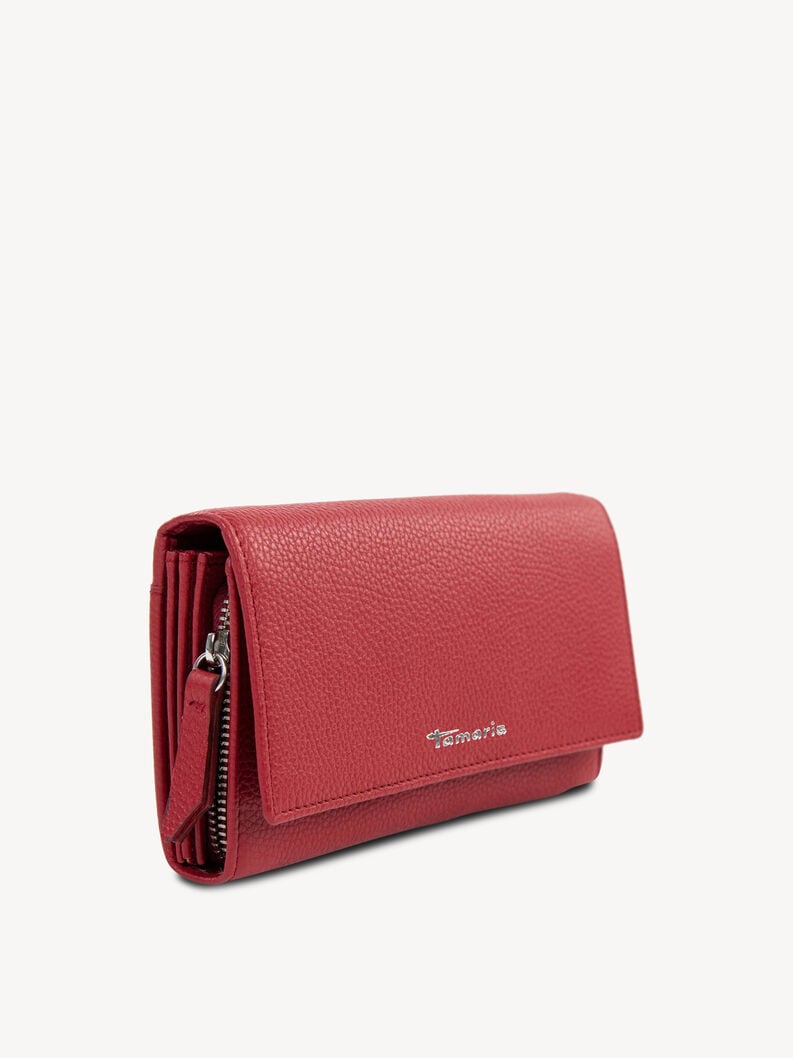 portafoglio in pelle - rosso 50008-600 compra tamaris borse amp custodie online