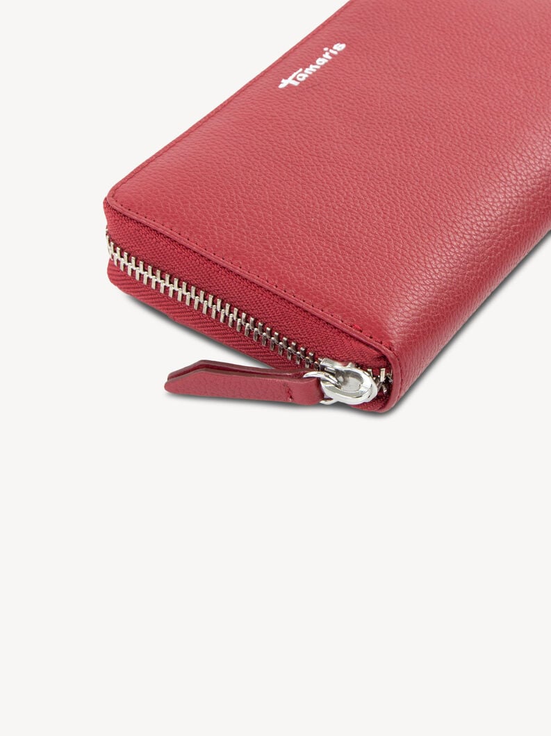 portafoglio in pelle - rosso 50011-600 compra tamaris borse amp custodie online