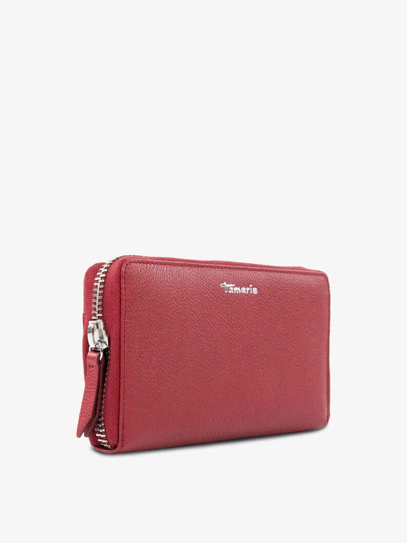 portafoglio in pelle - rosso 50011-600 compra tamaris borse amp custodie online