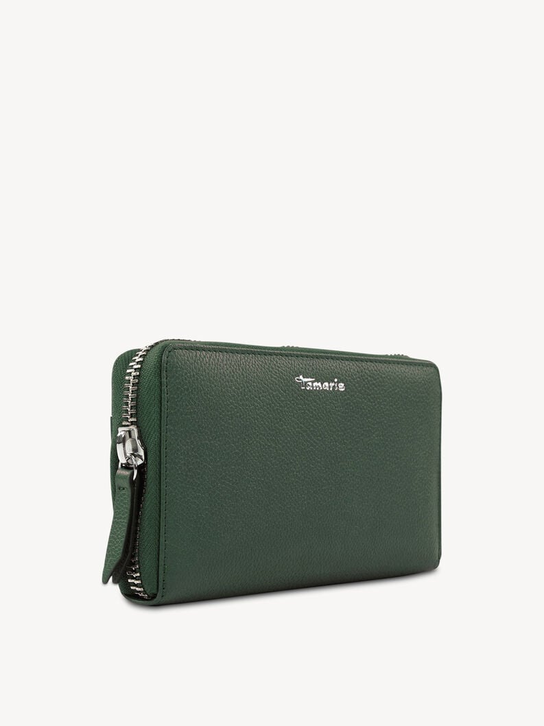 portafoglio in pelle - verde 50011-930 compra tamaris borse zaini online