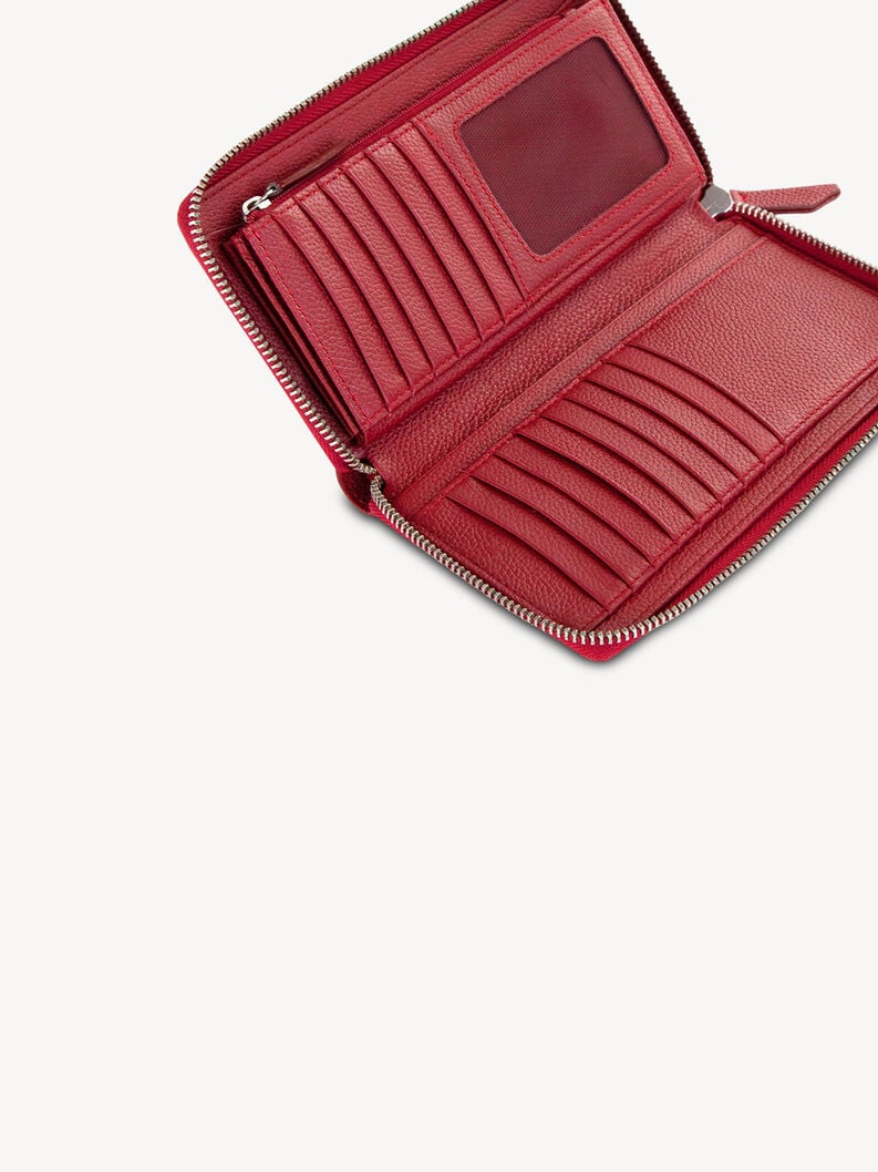 portafoglio in pelle - rosso 50012-600 compra tamaris borse zaini online