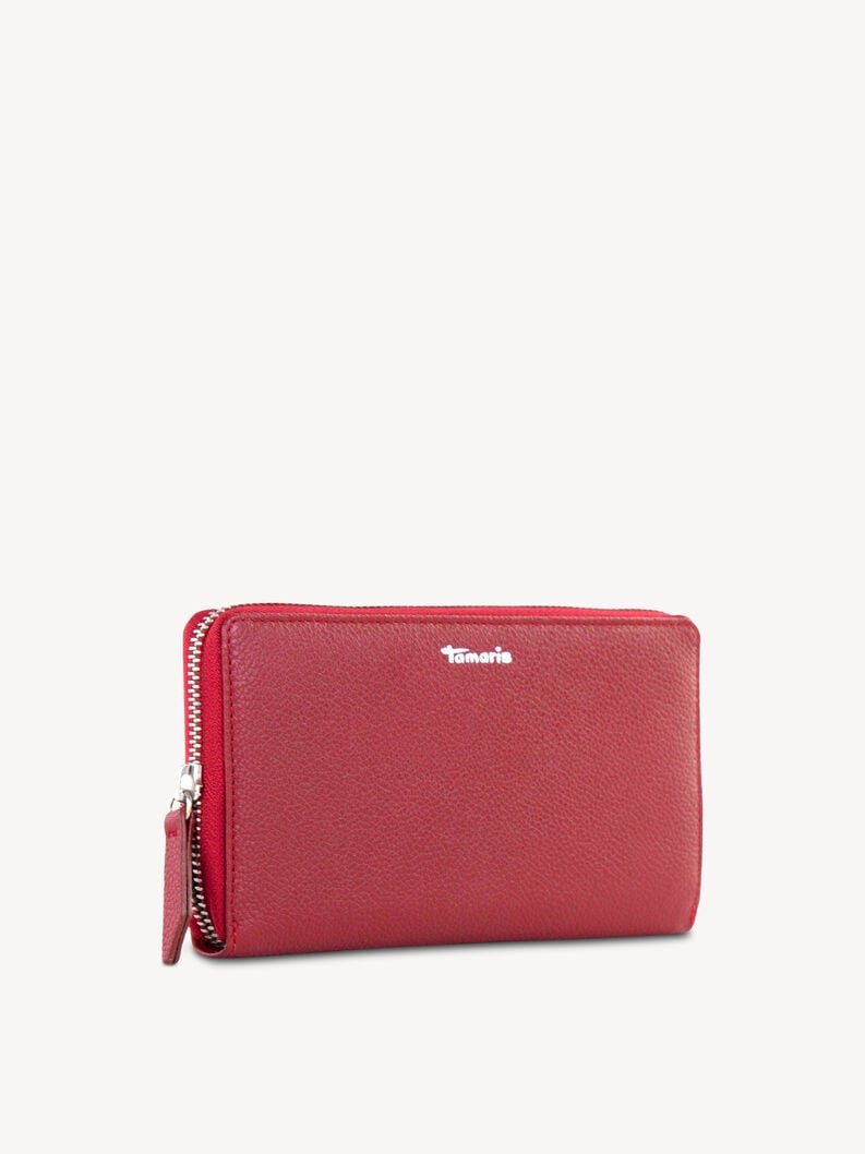 portafoglio in pelle - rosso 50012-600 compra tamaris borse zaini online