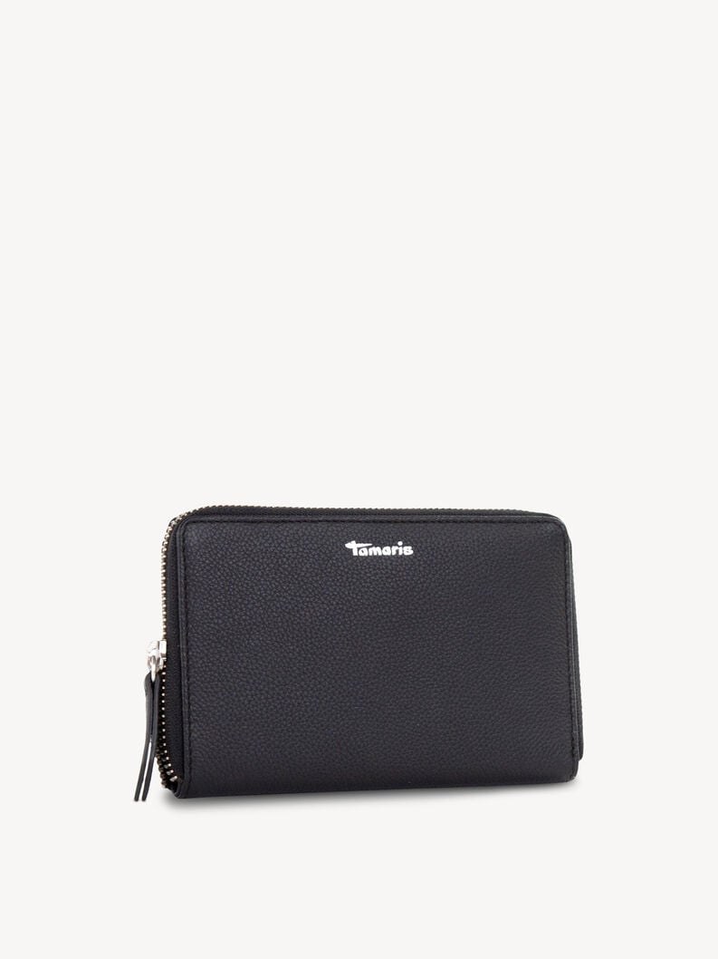 portafoglio in pelle - nero 50013-100 compra tamaris borse zaini online