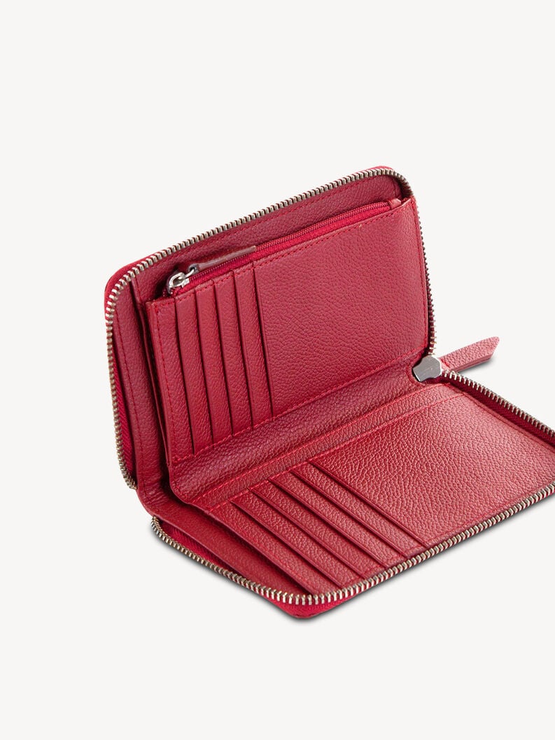 portafoglio in pelle - rosso 50013-600 compra tamaris borse zaini online